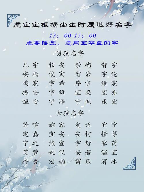 刚出生宝宝怎么取名字