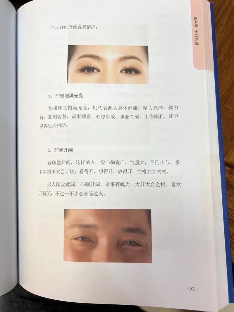面相看印堂位置图解