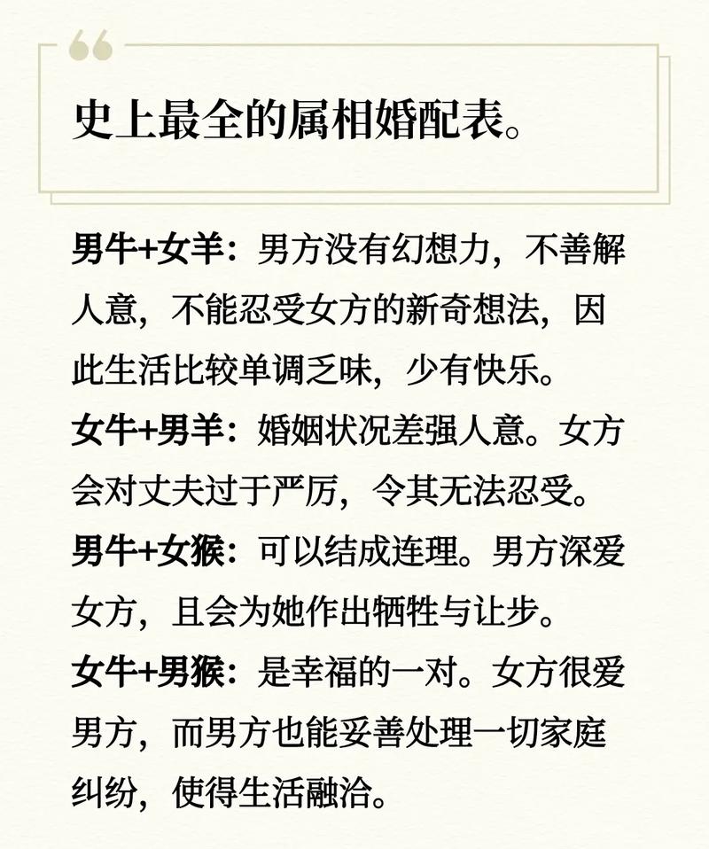 生肖牛的最佳婚配