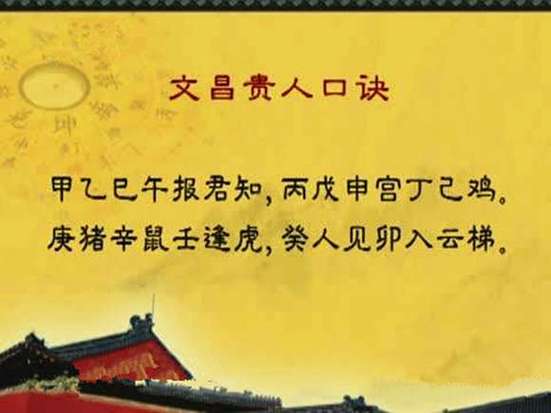 文昌贵人入命什么意思
