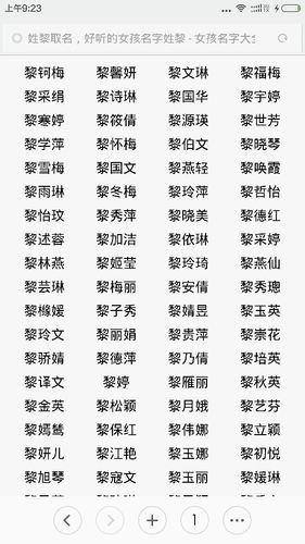姓黎取名高分精选
