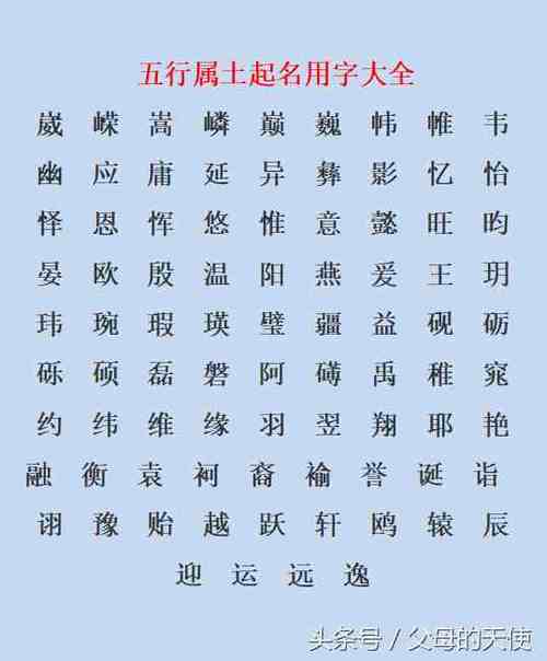 五行带土字的名字有哪些