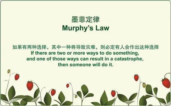 墨菲定律经典名句