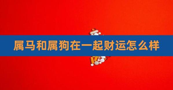 属马与属狗的财运怎么样