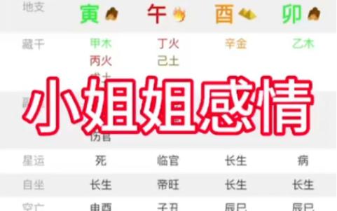 分析小姐的八字有何特殊之处