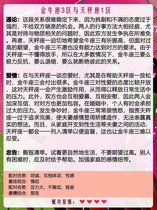 金牛和天蝎配对指数分析