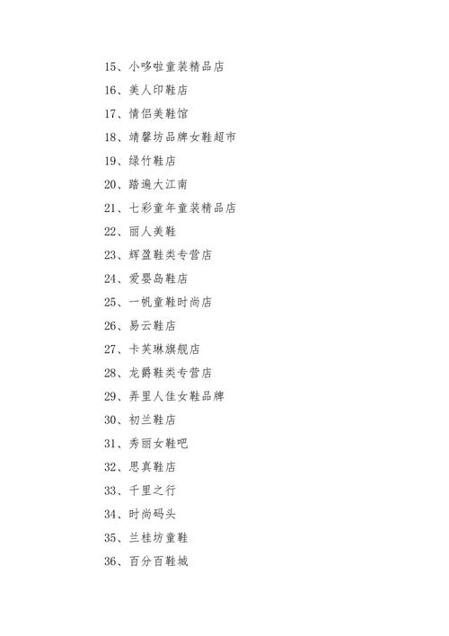 最新最洋气的鞋店名字大全