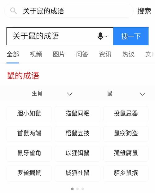 生肖鼠的成语
