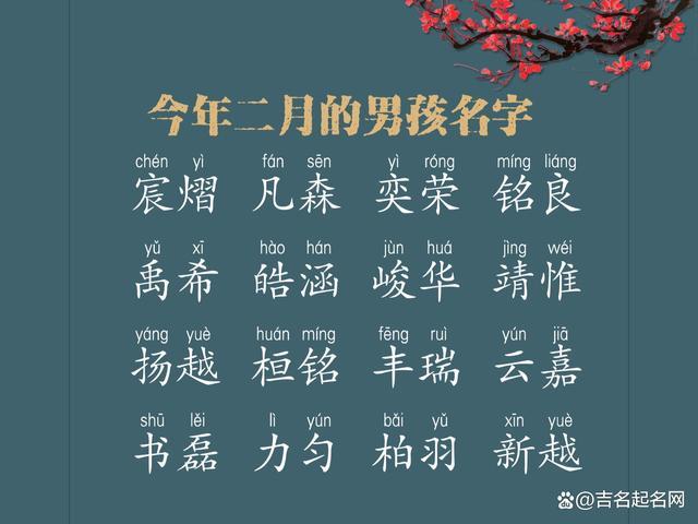 2023年四月廿六出生于姓男孩名字叫什么
