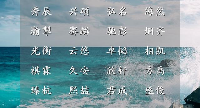 带采字的男孩名字寓意好