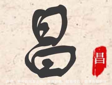 昌字配什么字名字吉祥