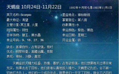 10月25日是什么星座啊