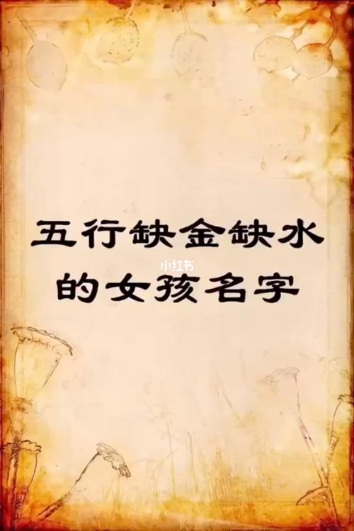 五行缺水缺金的女孩名字