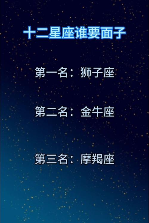 最要面子的星座