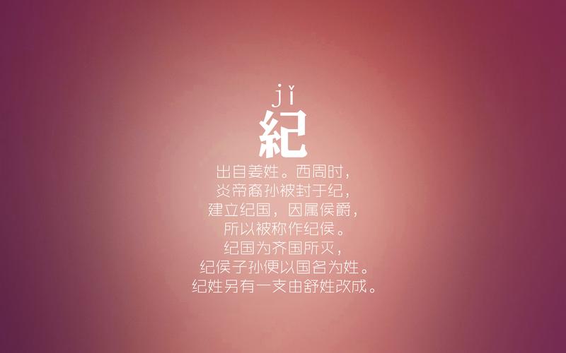 纪姓得姓始祖以及迁徙分布情况