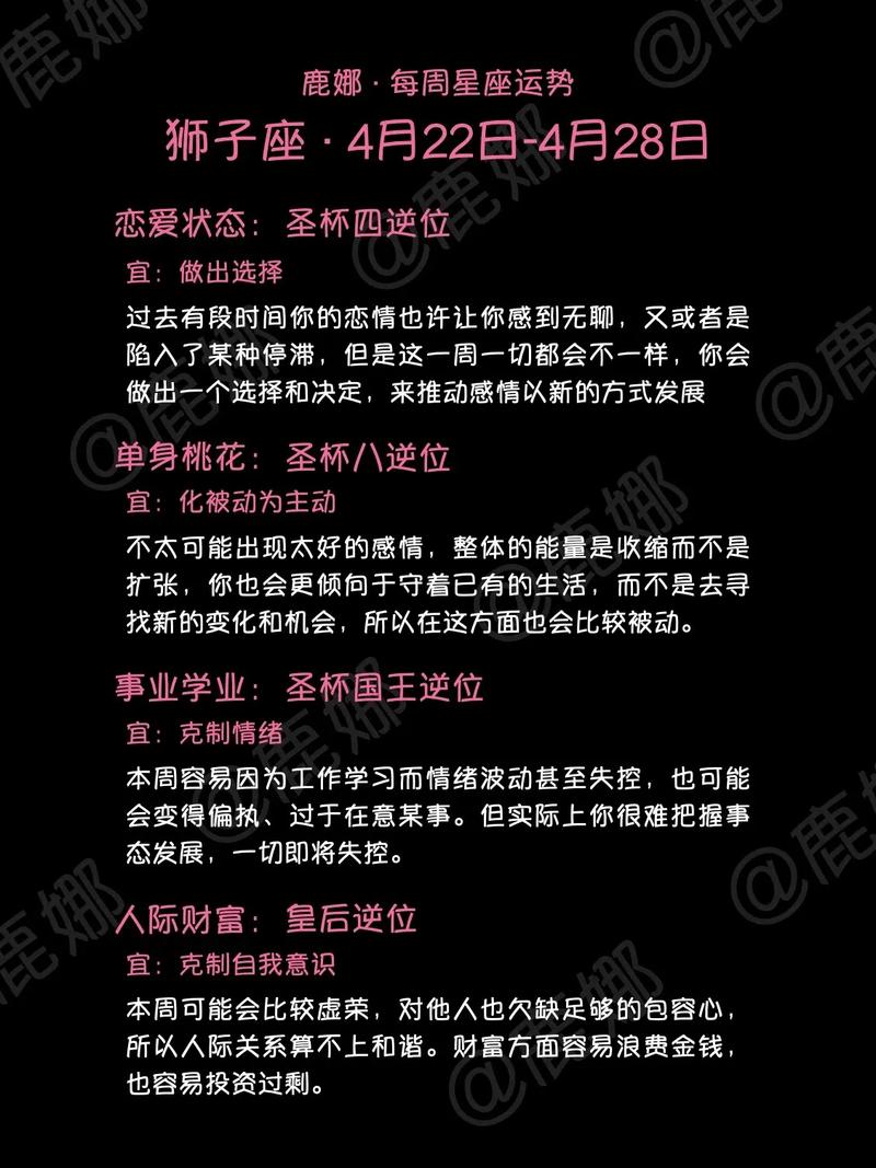 判答 十二星座一周运势吉凶4.26-5.2