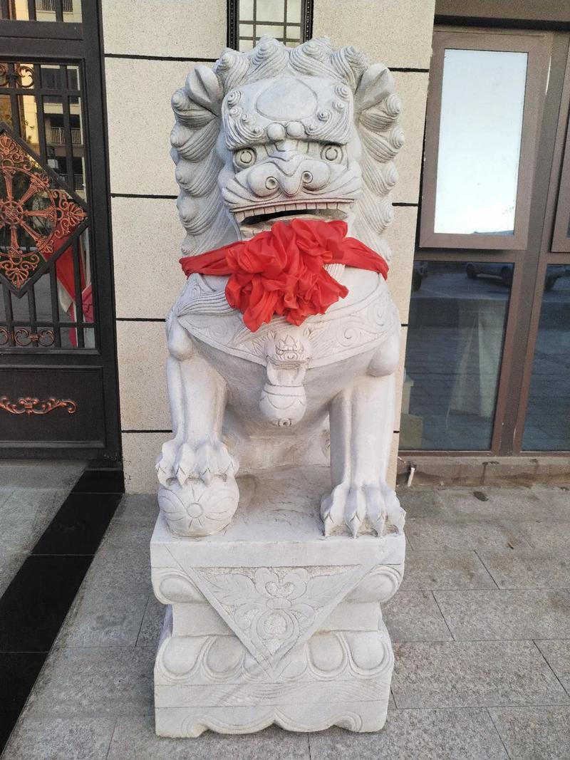 普通大门能放石狮子吗