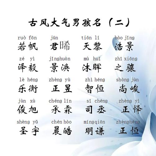清姓男孩名字冷门又惊艳的有那些