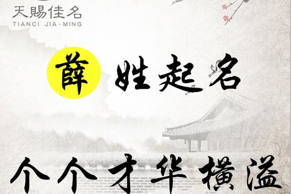 薛姓好听的名字