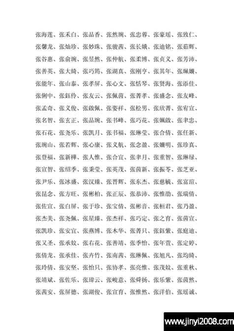鼠年张姓男孩大气响亮的名字