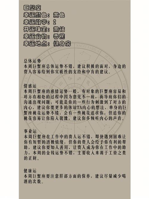 艾菲尔 十二星座一周运势最新7.19-7.25