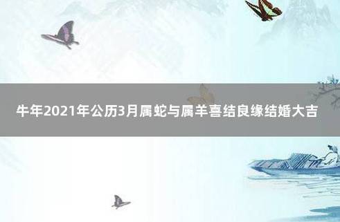 属蛇和属羊牛年能结婚吗