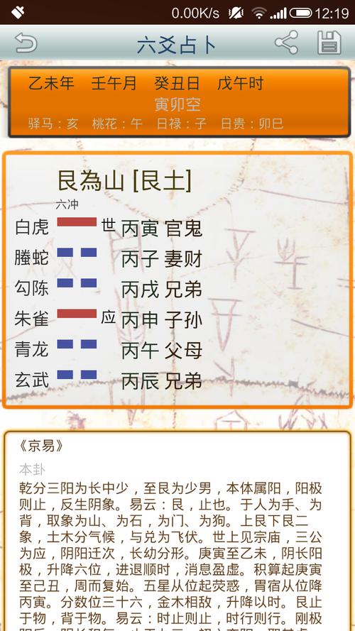 六爻测两人缘分是否已尽