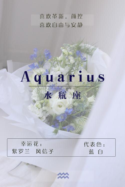 水瓶座的生辰花是什么