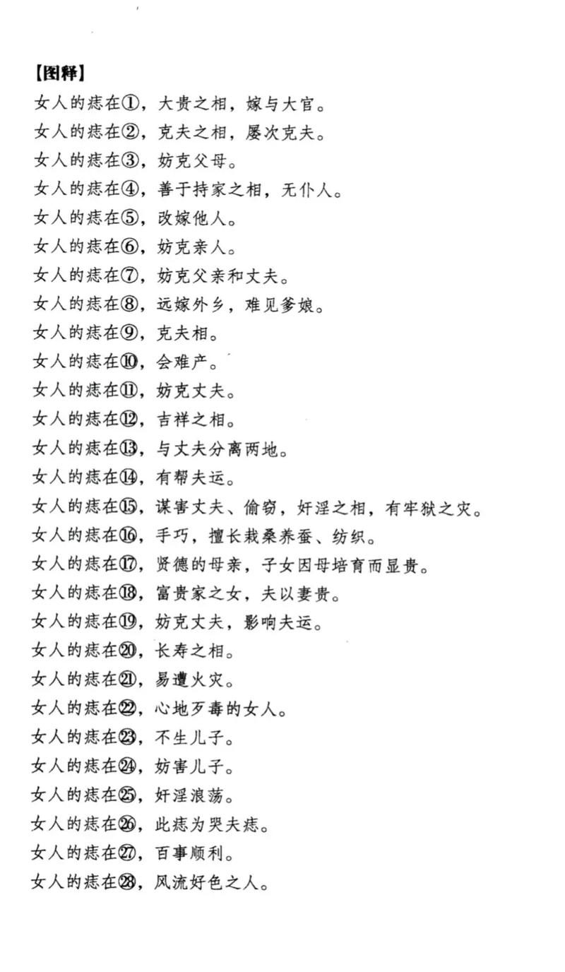 富贵痣长在哪