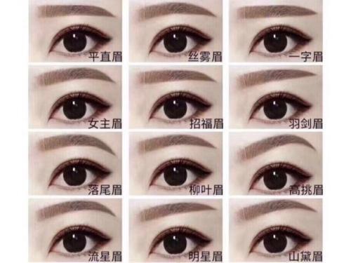 面相学眉毛的种类知识大全