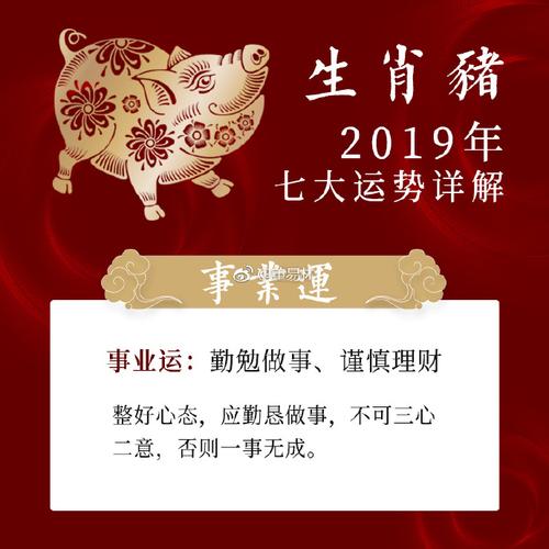 2019属猪的多大 属猪人本命年运势