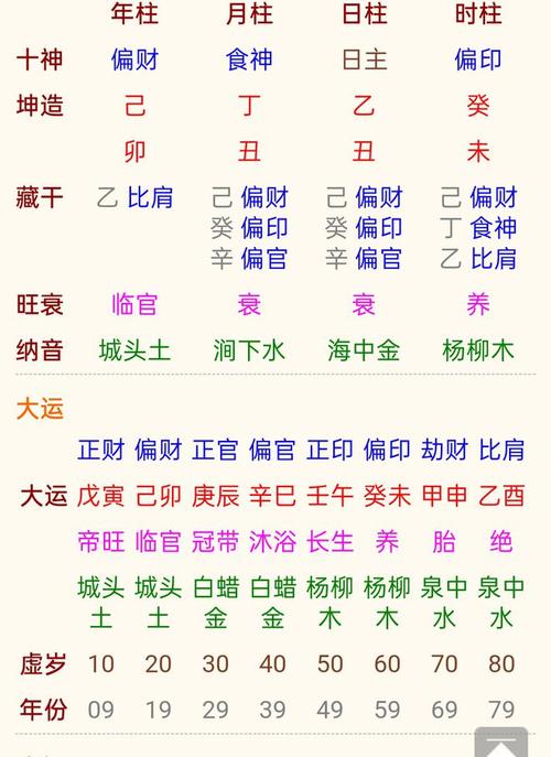 乙丑日癸未时女命