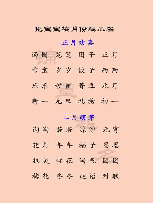 下雪天出生的宝宝小名