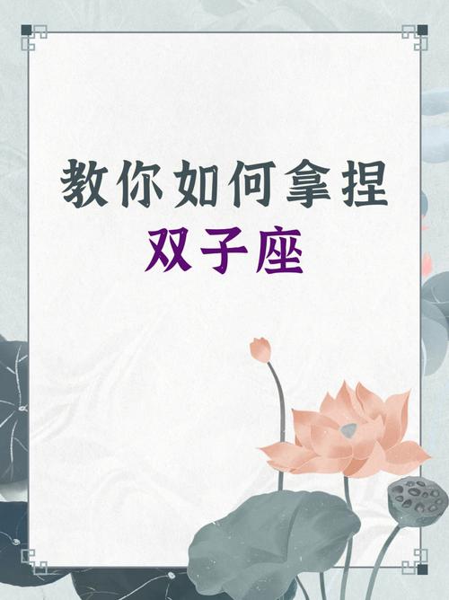 容易被双子座拿捏的星座