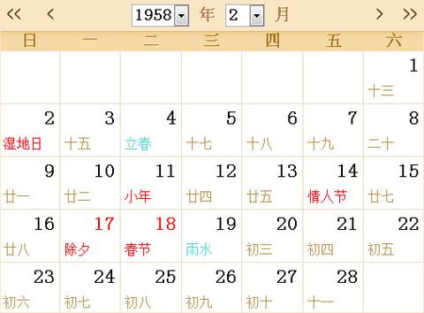 1958年是什么命 1958年是什么命卦