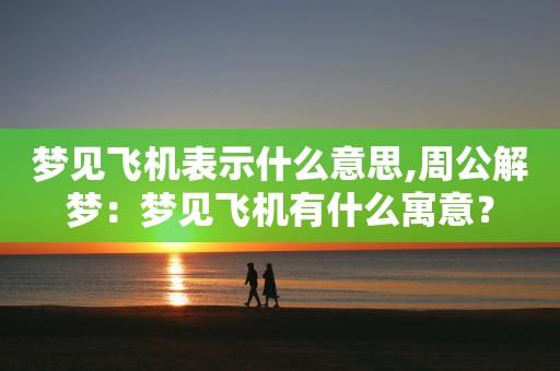 梦见错过了飞机有什么征兆