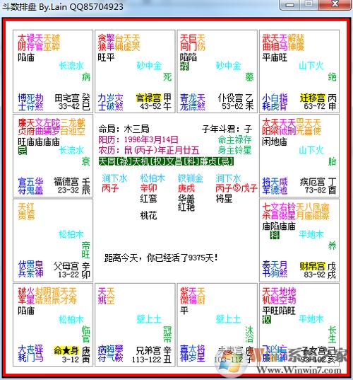紫微斗数免费自助解盘