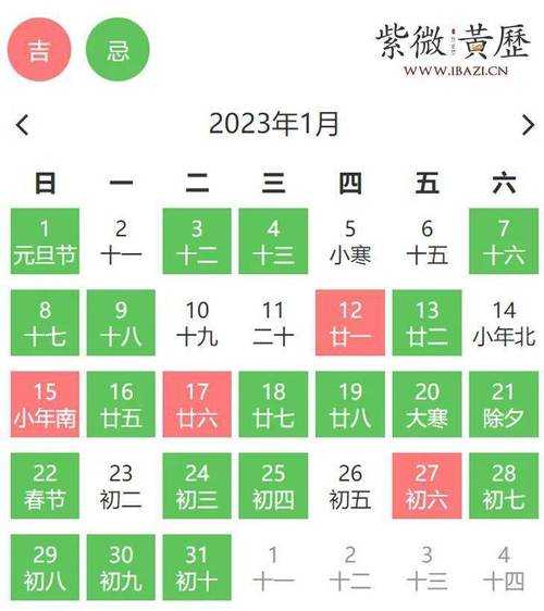 开业吉日2023年1月最佳时间