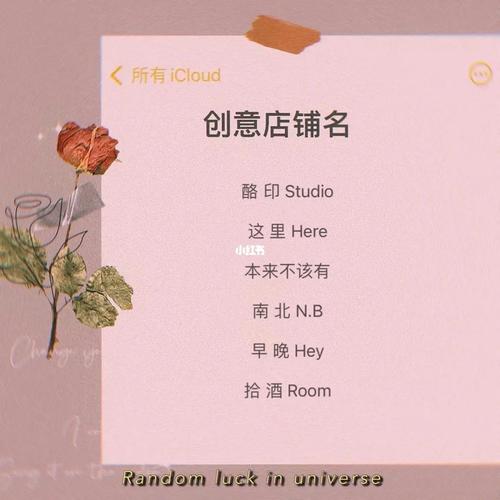 网上店铺名字 有文艺感的店名
