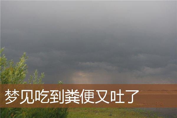 梦到吃屎又吐出来是什么意思