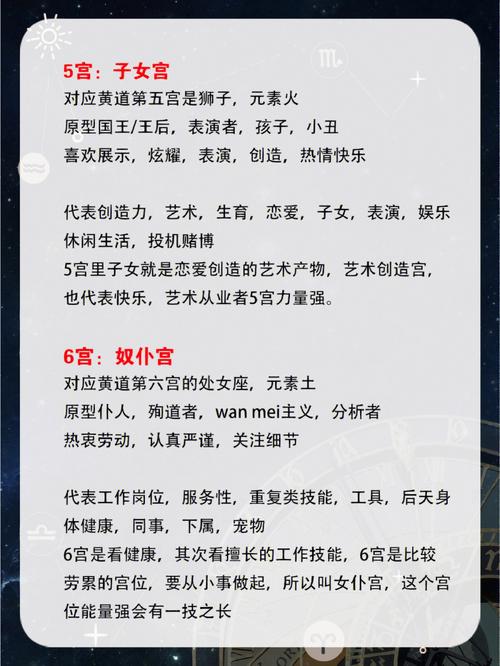 星座12宫的恋爱宫