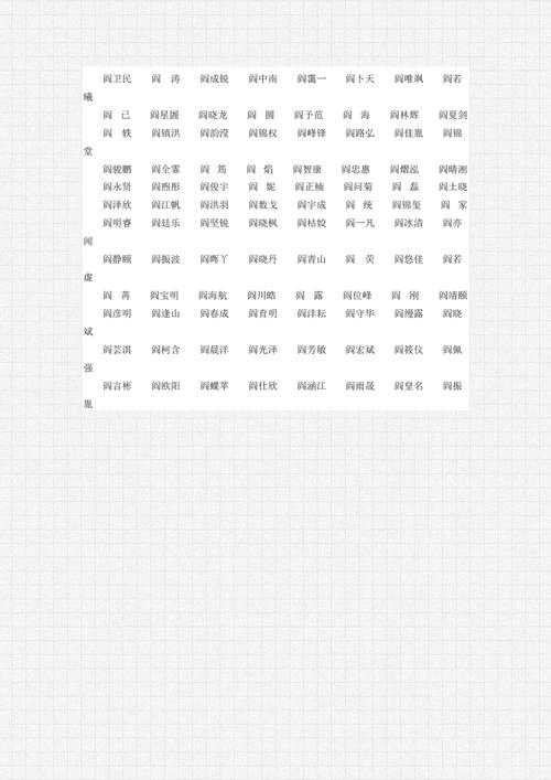 姓阎男孩子名字独特有气质的名字推荐
