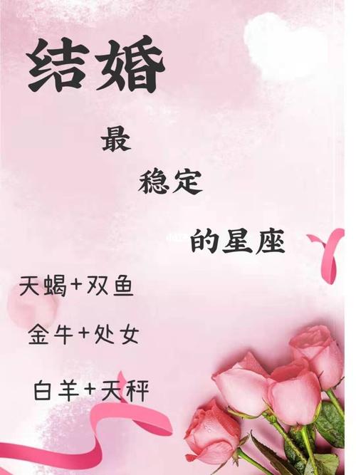 结婚最稳定的星座组合