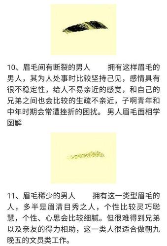 男士风水眉毛话术