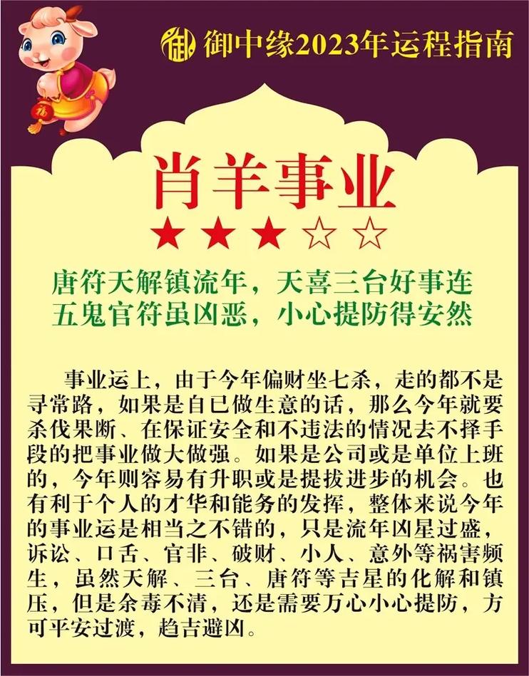 本周生肖羊运势