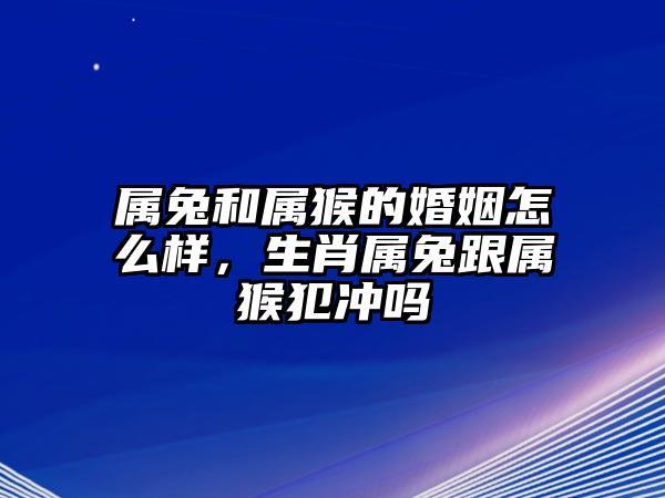 生肖兔女和生肖猴男婚配怎样