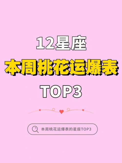 十月桃花运势最好的三大星座