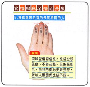 手指长短看命运好坏,一看就懂