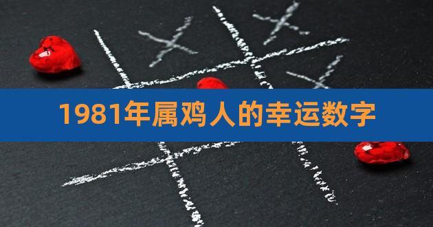 81年属鸡人的终身幸运数字