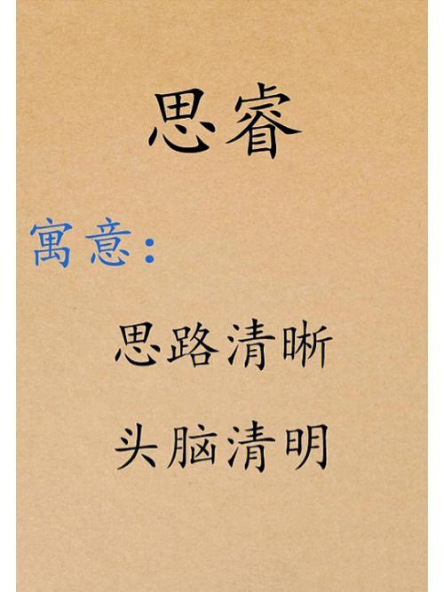 有智慧内涵的男孩名字